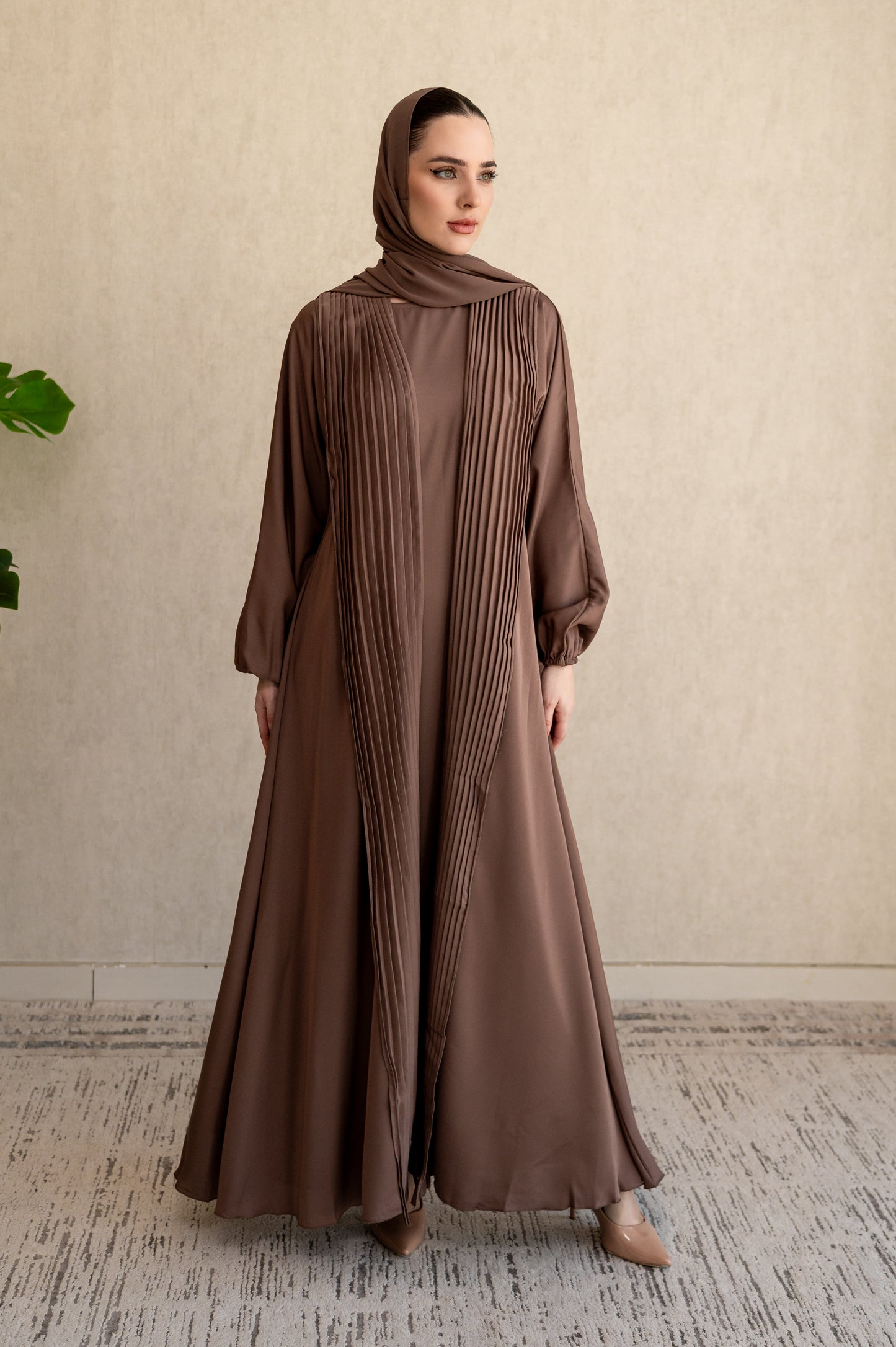 Statement pleats - Mocha