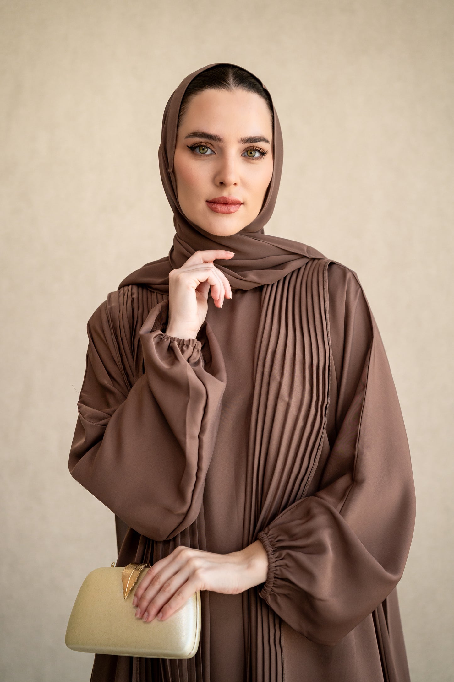 Statement pleats - Mocha