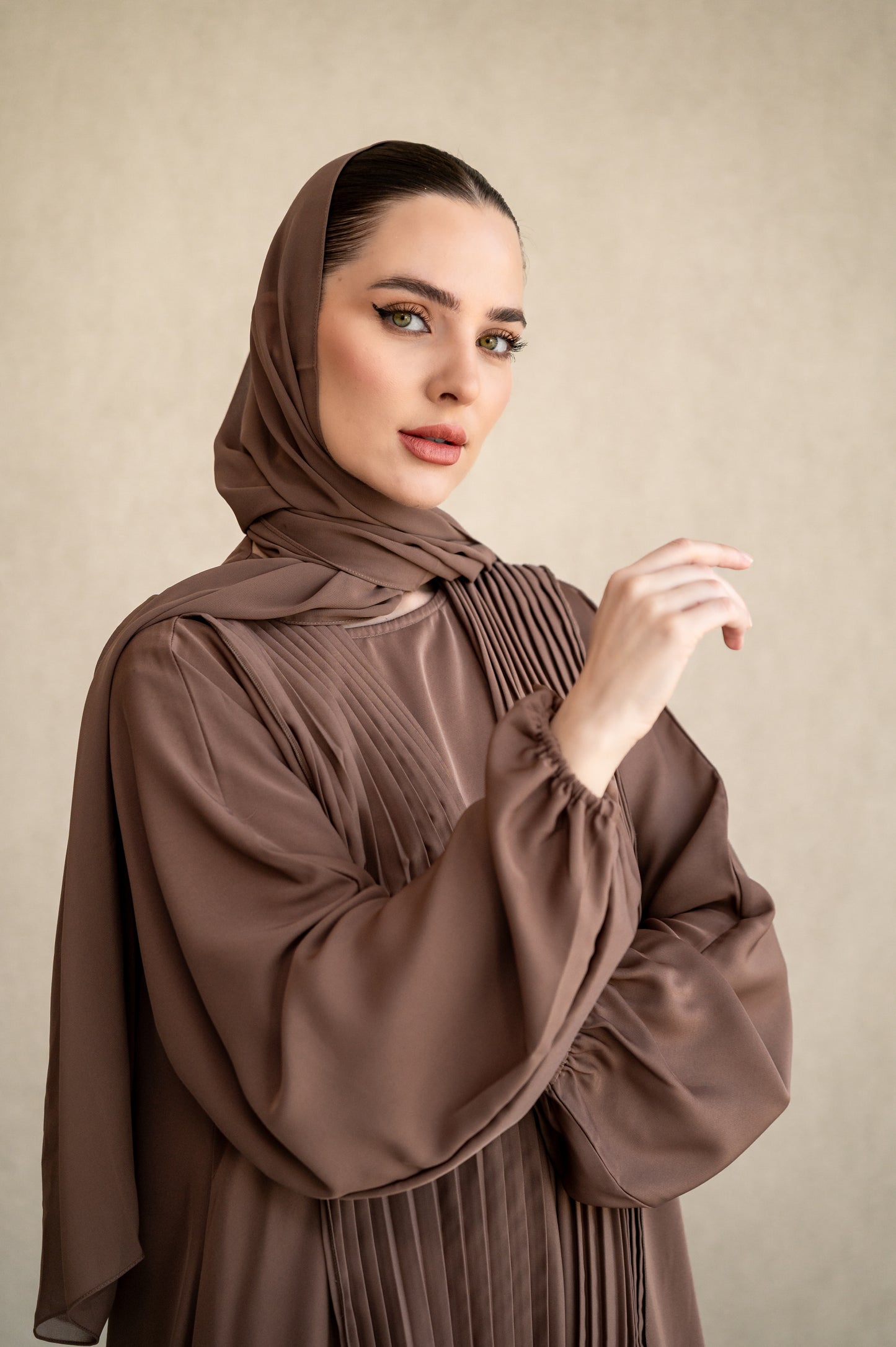 Statement pleats - Mocha