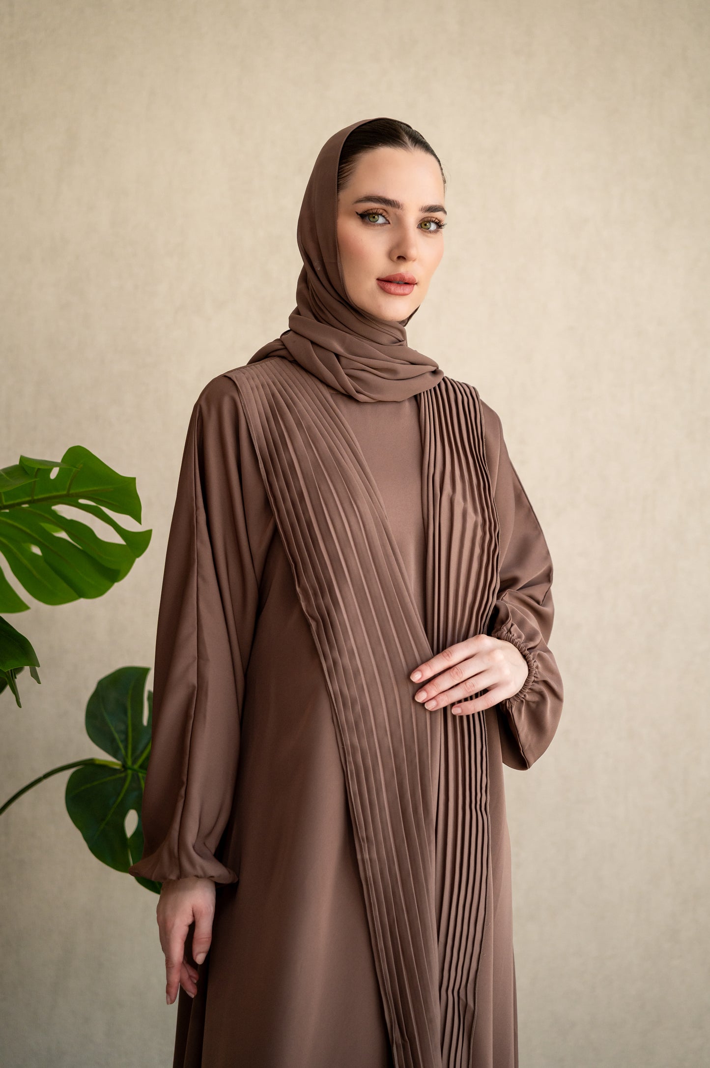 Statement pleats - Mocha