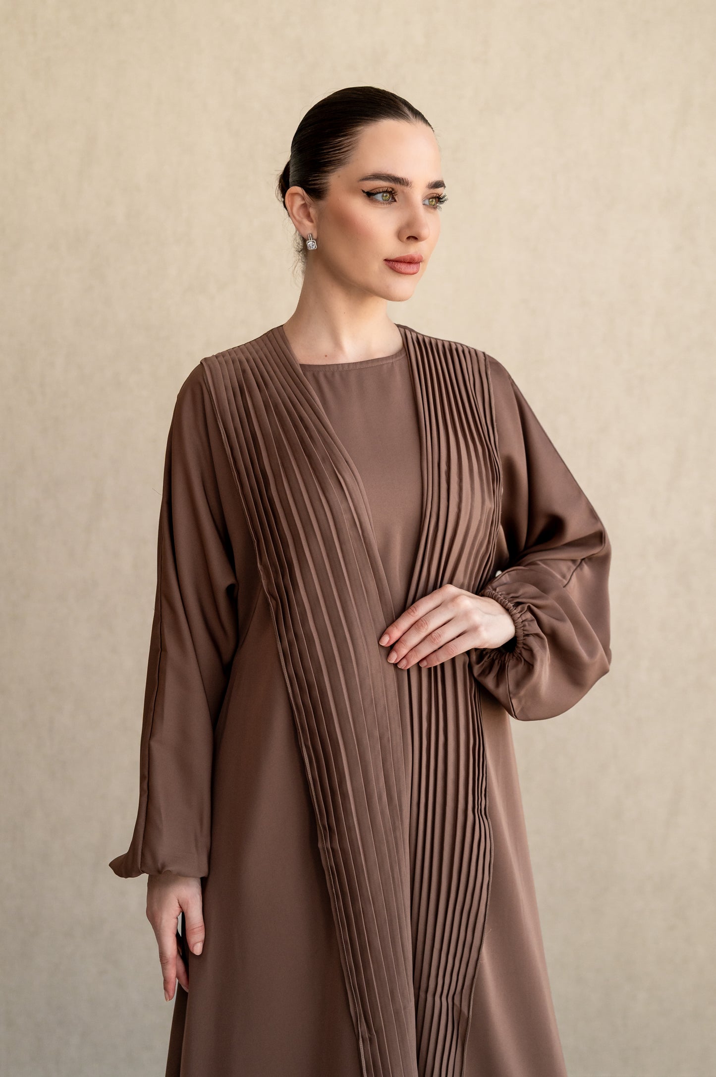 Statement pleats - Mocha