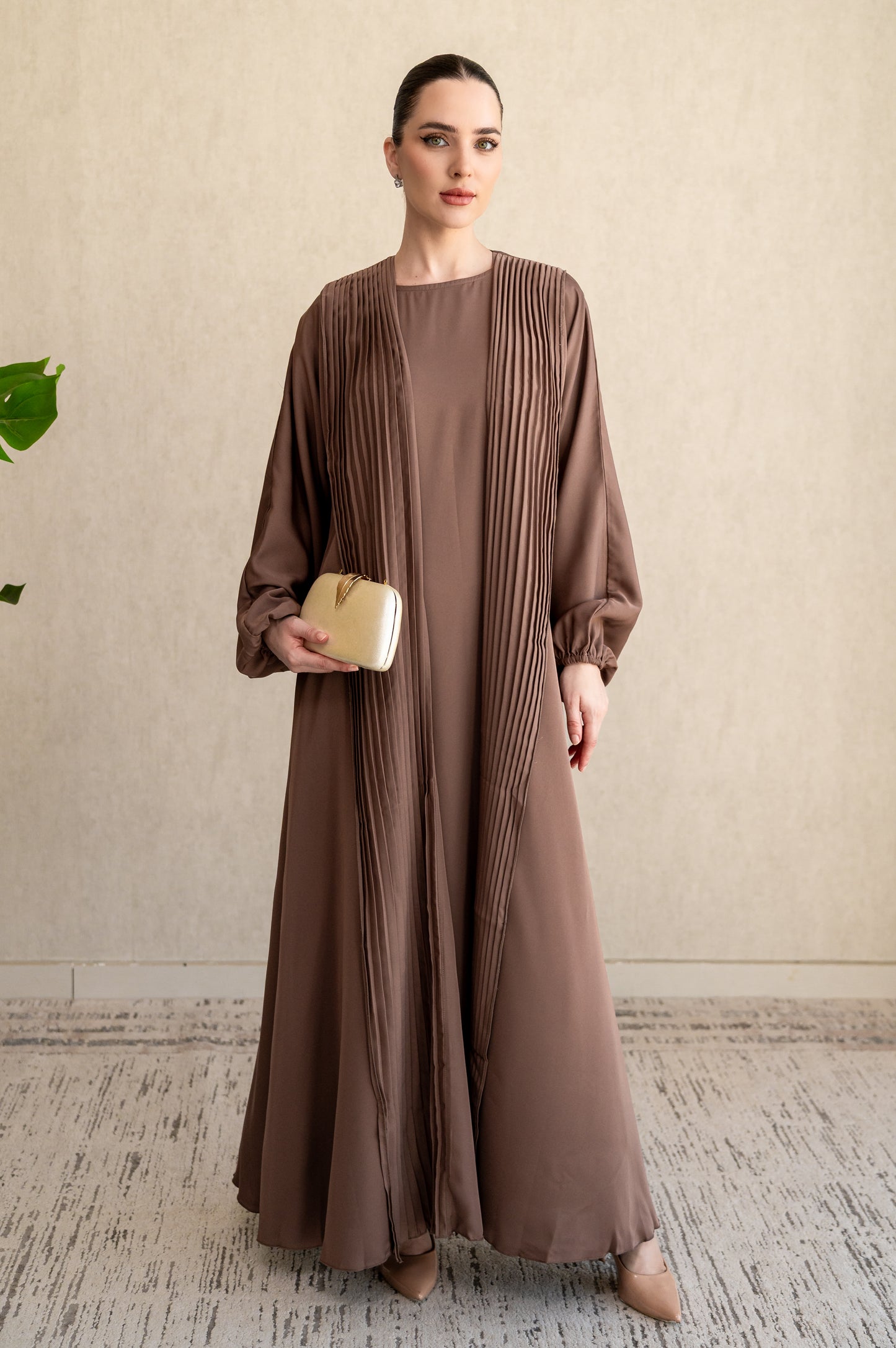 Statement pleats - Mocha
