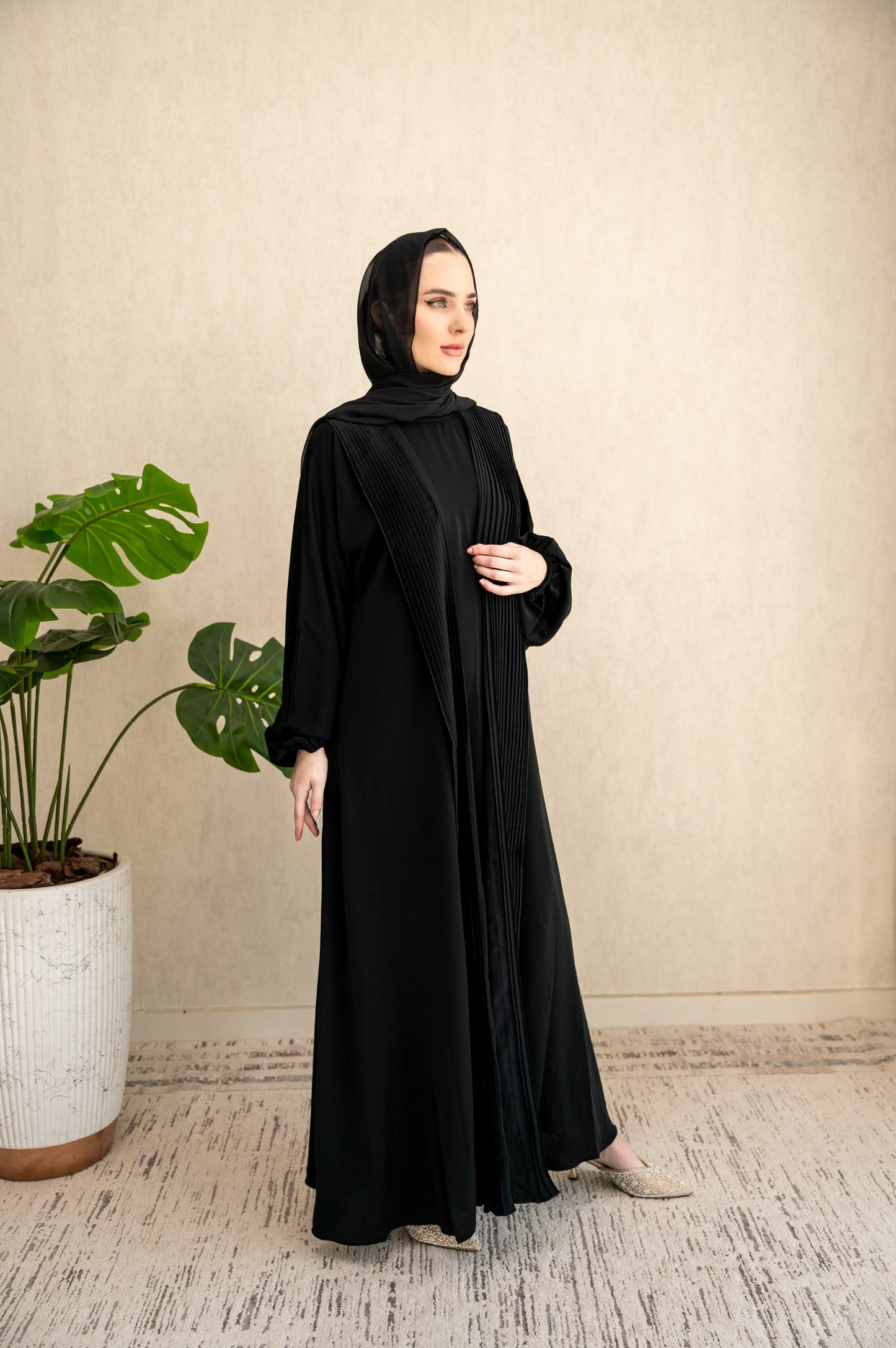 Statement pleats - Black