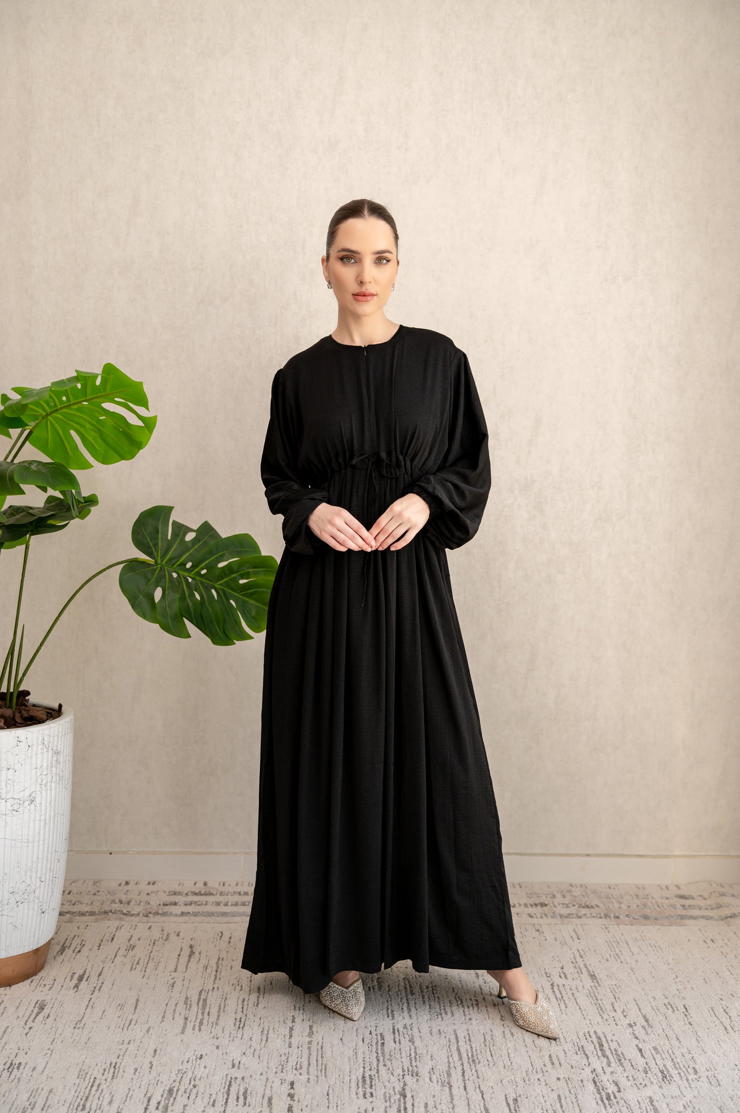 Front-zipped Maxi Dress- By Anorih Basics