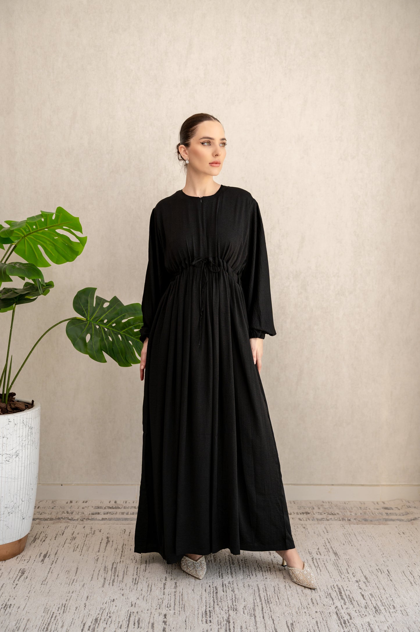 Front-zipped Maxi Dress- By Anorih Basics