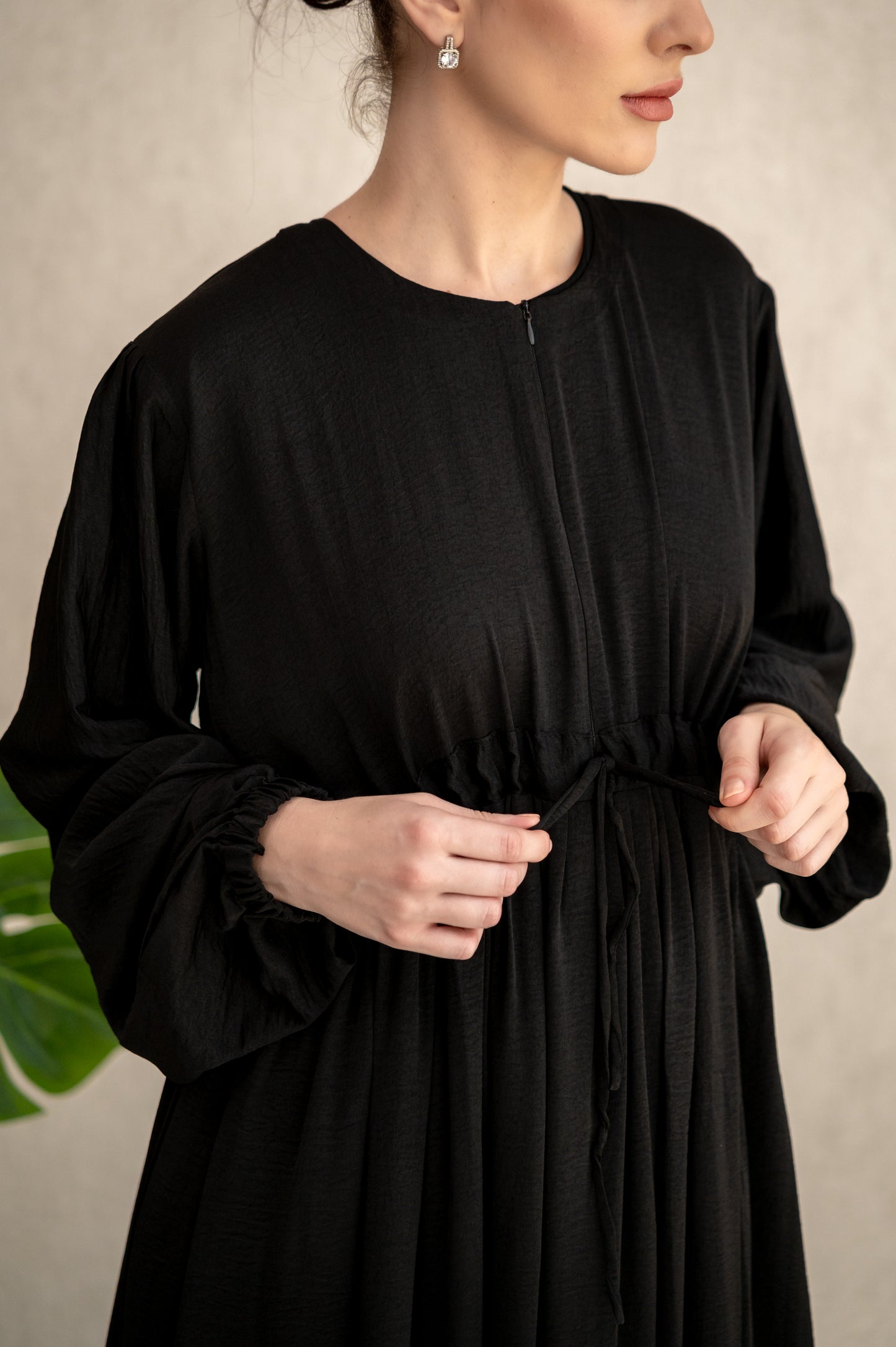 Front-zipped Maxi Dress- By Anorih Basics
