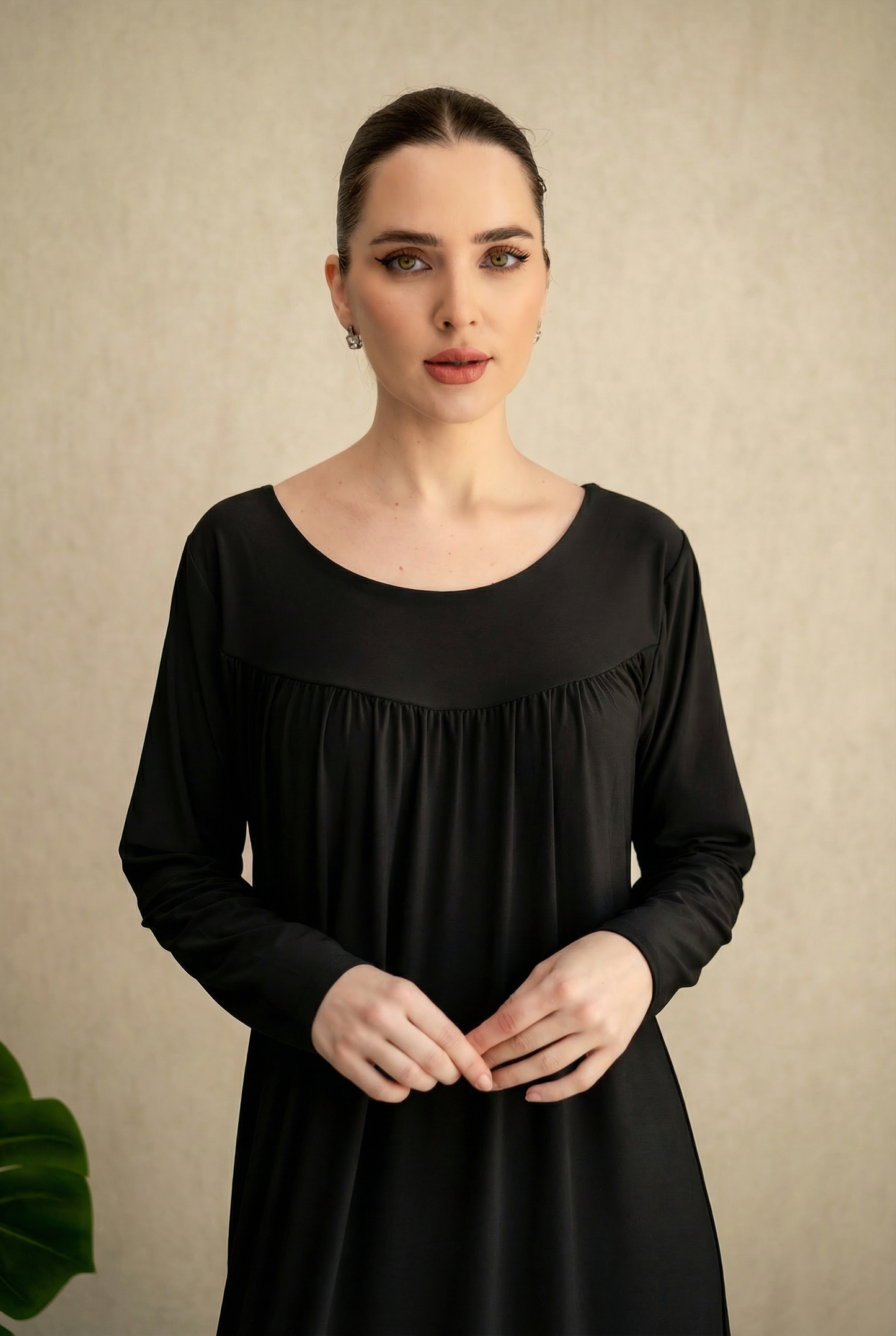 Premium Black Jersey Maxi Dress- By Anorih Basics
