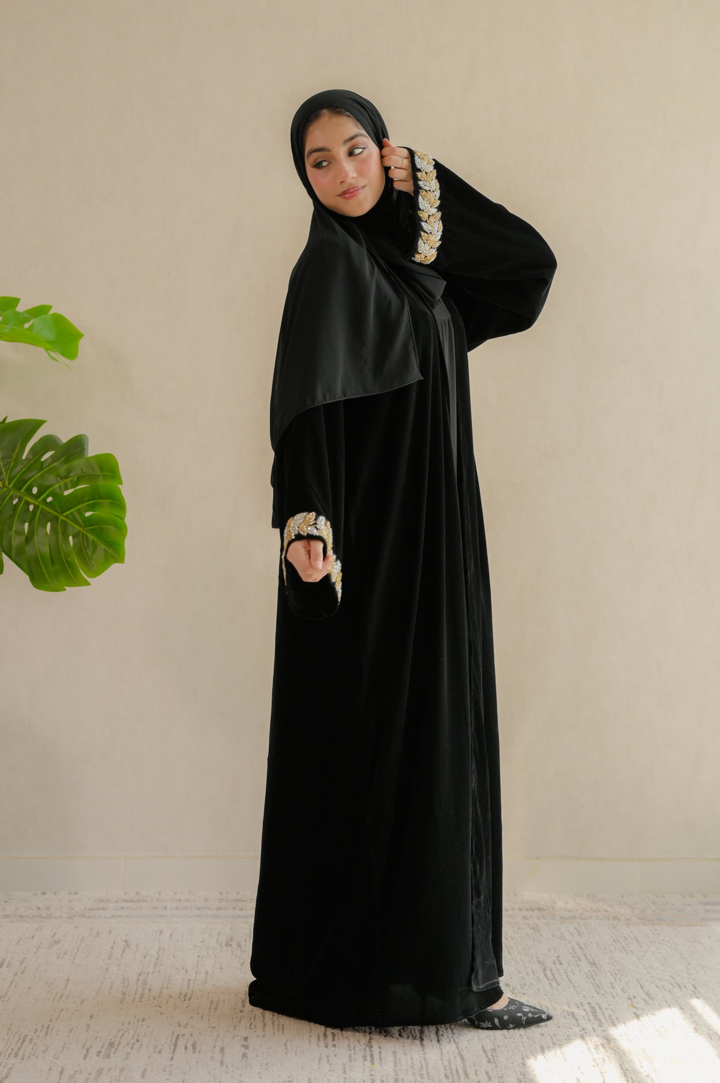 .  Luxury Velvet Noor Abaya
