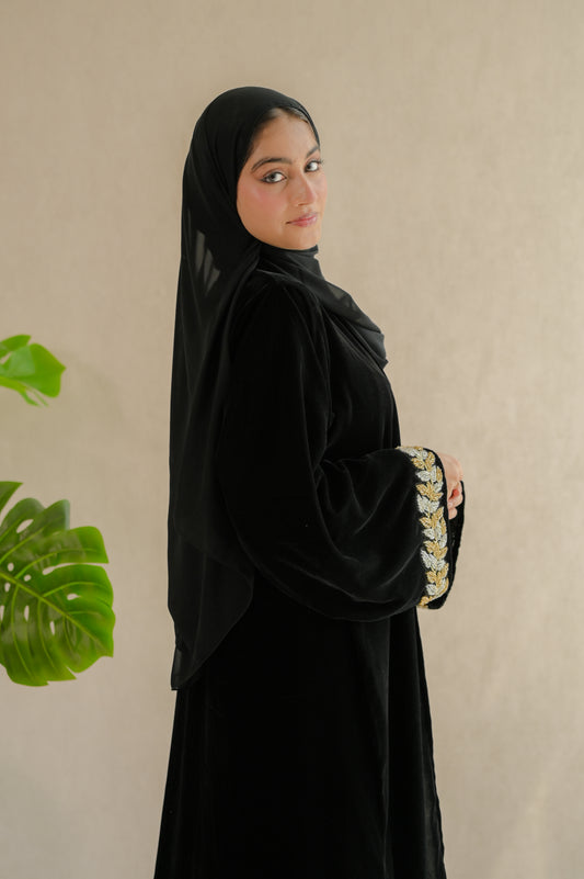.  Luxury Velvet Noor Abaya